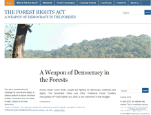 Tablet Screenshot of forestrightsact.com